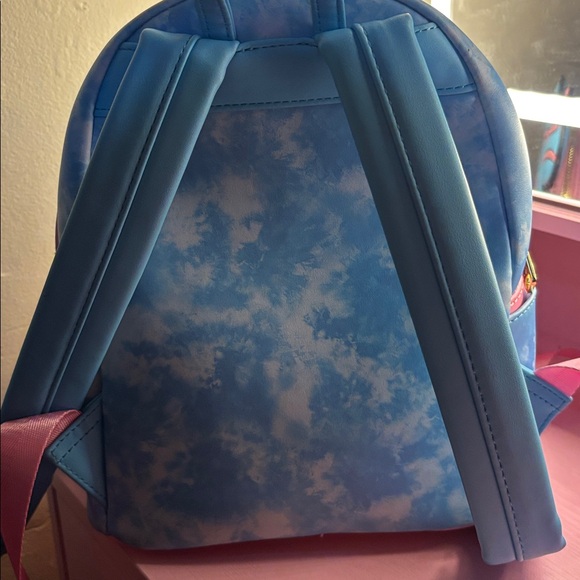 Loungefly Sky Blue and Pink Backpack - Picture 4 of 4